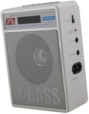 Fangtooth SL-413 Fm/Radio Mp3 Music Player Supports USB pen-drive, Aux and Memory card FM Radio(Silver White) at flipkart