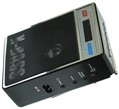 

Fangtooth SL-413 Portable Fm Radio Supports USB Pendrive, Aux-in and Memory card FM Radio(Black)
