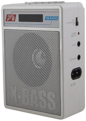 

Fangtooth SL-413 X-Bass Fm/Radio Music Player Supports USB pen-drive, Aux & Memory card FM Radio(Silver White)