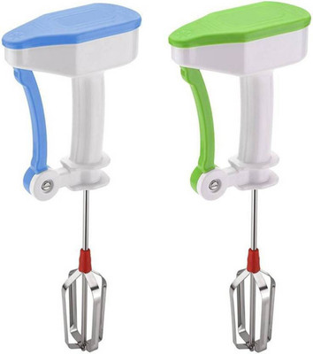 

Anytech Pack of 2 Plastic Hand Blender and Beater 0 W Hand Blender(Green)