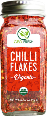 

Geo-Fresh Organic Chilli Flakes 40g - USDA Certified(40 g)