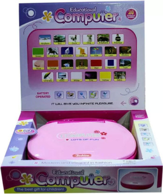 webster Interactive Educational Computer ABC and Learning Kids Mini Laptop with LED Display and Music(Multicolor)