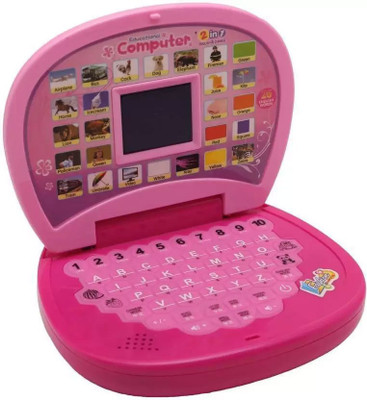 webster Interactive Educational Computer and Learning Kids Mini Laptop with LED Display and Music(Multicolor)