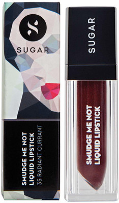 

Sugar Smudge me not liquid Lipstick, 4.5ml(35 Radiant Currant)