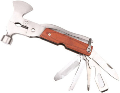 Xydrozen ™ Multitool Emergency Escape Axe Hammer, Portable Multi-Function Multi Utility Plier(13 Tools, Multicolor)