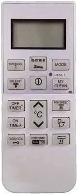 MASE Replacement AC Remote For AC-168 Hitachi Remote Controller(White)