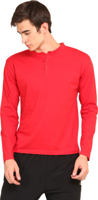 Ap'pulse Solid Men Polo Neck Red T-Shirt