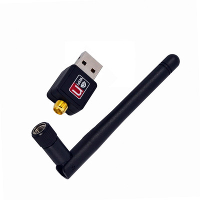 

LIFEMUSIC High Speed Wireless Fidelity USB Wifi Adapter with Antenna USB Adapter(Black)