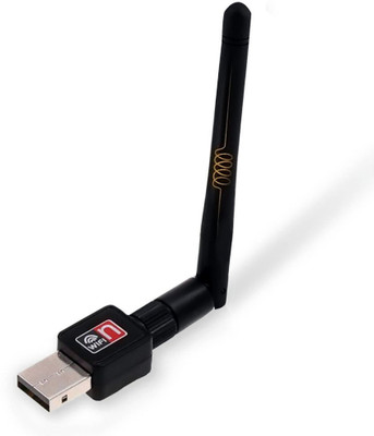 

LIFEMUSIC USB Wireless Fidelity Adapter 900 Mbps with 5 dBi Antennar USB Adapter(Black)