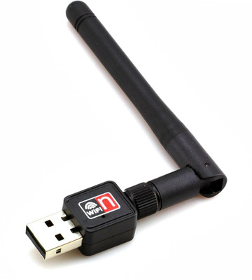 

LIFEMUSIC Wireless Fidelity (Wi-Fi) Dual Band 900Mbps USB Adapter with Antenna USB Adapter(Black)