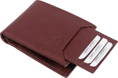 IBEX Men Beige Artificial Leather Wallet(8 Card Slots)