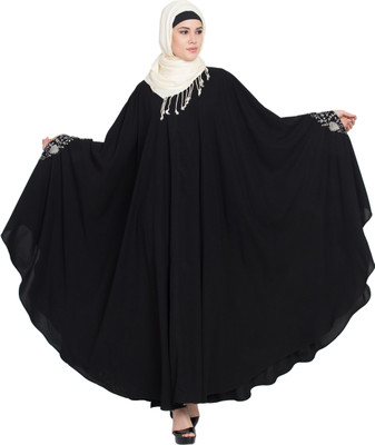 Nazneen Nida Matte Solid Abaya(Black)