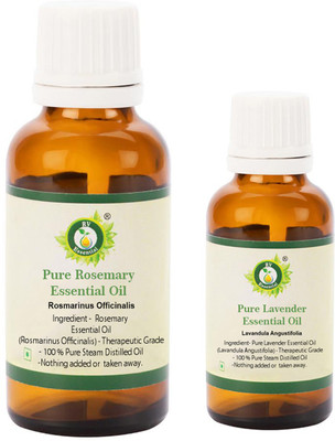 

R V Essential Rosemary (30ml) and Lavender Essential Oil (10ml)- 100% Pure & Natural(40 ml)