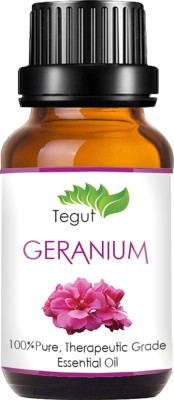 Tegut Geranium Essential Oil For Skin, Hair, Face, Acne Care, Pure, Essential Oil (18 ml) (Pack of 1)(18 ml)