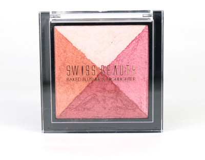 

Swiss Beauty Lightweight Baked Blusher and Highlighter with Blends effortlessly and Long lasting - 02(Multi)