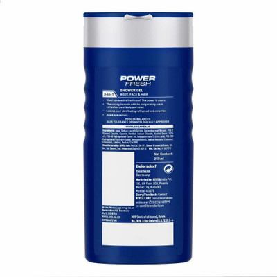 

Nivea MEN Face, Hair & Body Wash, Power Refresh Shower Gel(250 ml)