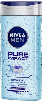 

Nivea MEN Hair, Face & Body Wash, Pure Impact Shower Gel(250 ml)