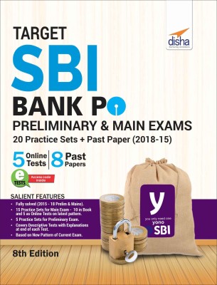 Target Sbi Bank Po Preliminary & Main Exam - 20 Practice Sets + Past Papers (2018-15)(English, Paperback, unknown)
