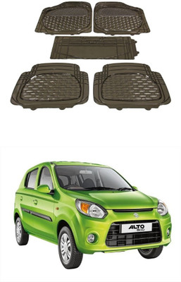 Autoxygen Rubber Standard Mat For  Maruti Suzuki Alto 800(Brown)