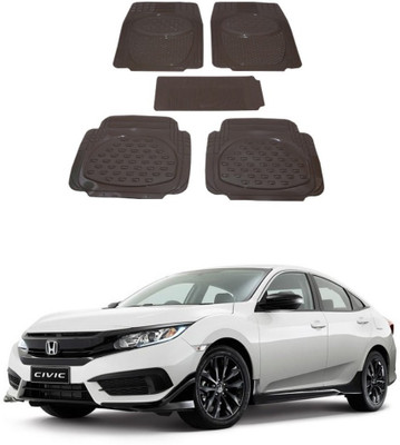 Autoxygen Rubber Standard Mat For  Honda Civic(Beige)