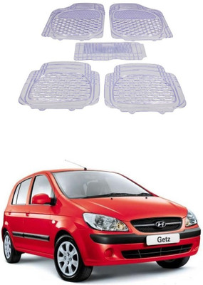 Autoxygen Rubber Standard Mat For  Hyundai Getz(White)