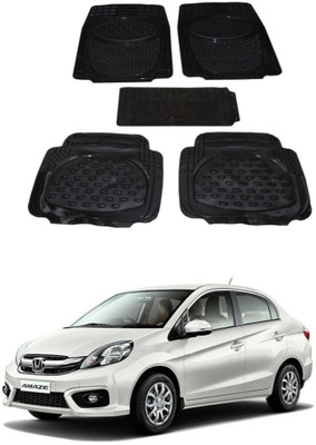 Autoxygen Rubber Standard Mat For  Honda Amaze(Black)