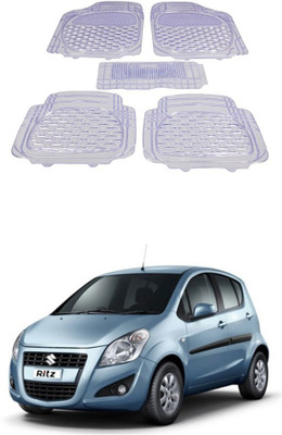 Autoxygen Rubber Standard Mat For  Maruti Suzuki Ritz(White)