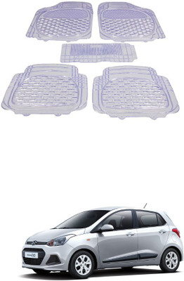 Autoxygen Rubber Standard Mat For  Hyundai Grand i10(White)
