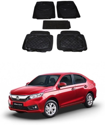 Autoxygen Rubber Standard Mat For  Honda Amaze(Black)