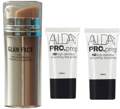 

tanvi27 PROFESSIONAL SKIN ENERGIZING HIGH DEFINITION PRIMER WITH FOUNDATION(Set of 3)