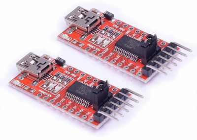 IDUINO 2Pcs FT232 FT232RL 3.3V 5.5V Module USB to TTL Serial Adapter Module for Arduino Mini Port USB to Serial Interface Module Educational Electronic Hobby Kit