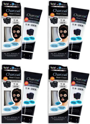 

Charcoal Face Mask Cream, Anti Blackhead Oil Control Face Mask For Pollution Free Skin Treatment (Pack of 4)(260 g)