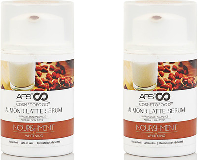 

Cosmetofood Organic Almond Latte Skin Brightening & Fairness Serum With Almond Milk All Skin Types(100 ml)