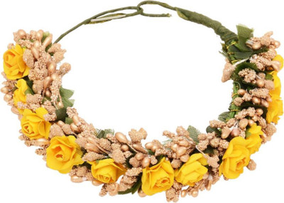 

Balaji 'Bala Ji Creation Women Yellow Hair Accessory - Juda Maker Flower Gajra Hair Pin (Yellow)' Hair Pin(Yellow)