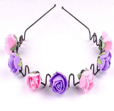 

INAAYA Designer Flower Hair Band for Women and Girls for Party and Casual Use Hair Clip(Multicolor)
