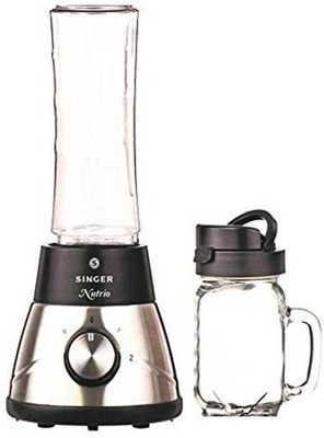 

Singer Nutrio Blender 350 W Juicer(Silver, Black, 2 Jars), Black;silver