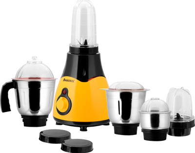 

ANJALIMIX 5BJTABBYYELLOW750 750 Mixer Grinder(Yellow, 5 Jars)