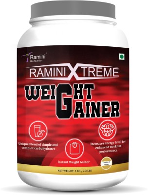 RAMINI BIONUTRITION XTREME WEIGH GAINER - 1 KG Weight Gainers/Mass Gainers(1 kg, COOKIES & CREAM)