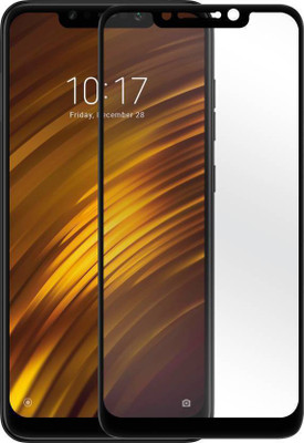 Obstinate Edge To Edge Tempered Glass for POCO F1, FULL GLUE, FULL COVERAGE(Pack of 1)
