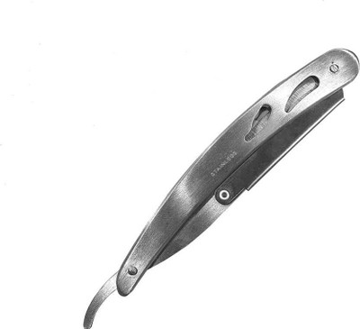 

MORGES Imported Stainless Steel Straight Barber Hair Salon Folding Safe Shaving Razor
