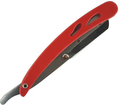 

GLAN Plastic Handle Straight Edge Folding Shaving Razor Blade Holder | Beard Shaving Blade