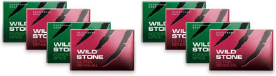 

Wild Stone 4 FOREST SPICE AND 4 ULTRA SENSUAL SOAP EACH SOAP 75 GM(600 g, Pack of 8)