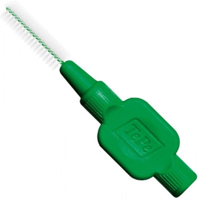 

TePe Interdental Brush with One Cap 0.8mm Green Color Pack of 8 Medium Toothbrush(Pack of 8)