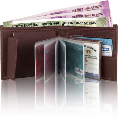 

Rosset Men Brown Artificial Leather Wallet(11 Card Slots)
