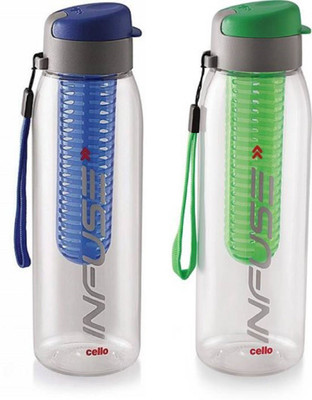 cello 800 ml Plastic Shaker(Pack of 2, Multicolor)