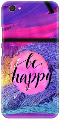 Smutty Back Cover for Vivo Y81i, Vivo 1812 - Be Happy Print(Multicolor, Hard Case, Pack of: 1)