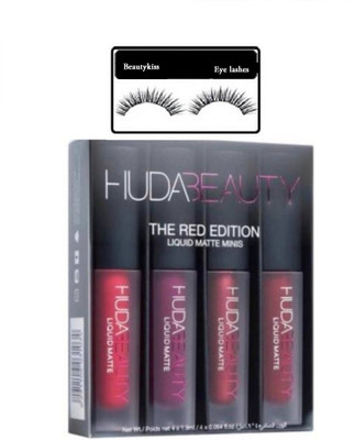 

BEAUTYKISS BEAUTY COMBO SETS LUQUID MATTE LIPSTICK AND EYELASH (Set of 5)(Set of 1)