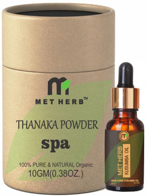 

Metherb Thanaka Powder Bark Powder 10 g & Kusumba Safflower Oil 30 ml for Permanent Hair removal(Set of 1)