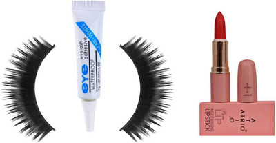 

Rtb Eyelash Glue, False Eyelash With Atrio lipstick(Set of 3)