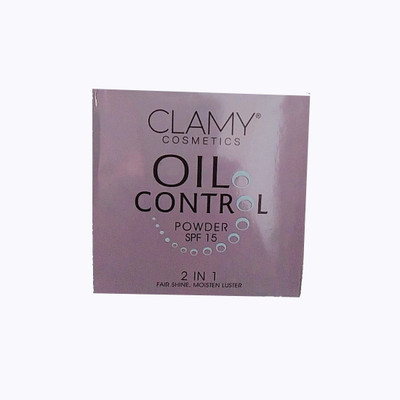 clamy OIL CONTROL POWDER SPF 15, 2 IN 1(40G) Compact(Beige)